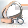 1. LIGHT GOLD STRAP - Pick your ribbon color-Lutii matching leash