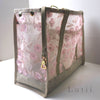 dog carrier, non-overheating, spring/summer lightweight 3D flowered pet tote "JUST PINK"