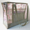 dog carrier, non-overheating, spring/summer lightweight 3D flowered pet tote "JUST PINK"