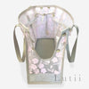 dog carrier, non-overheating, spring/summer lightweight 3D flowered pet tote "JUST PINK"