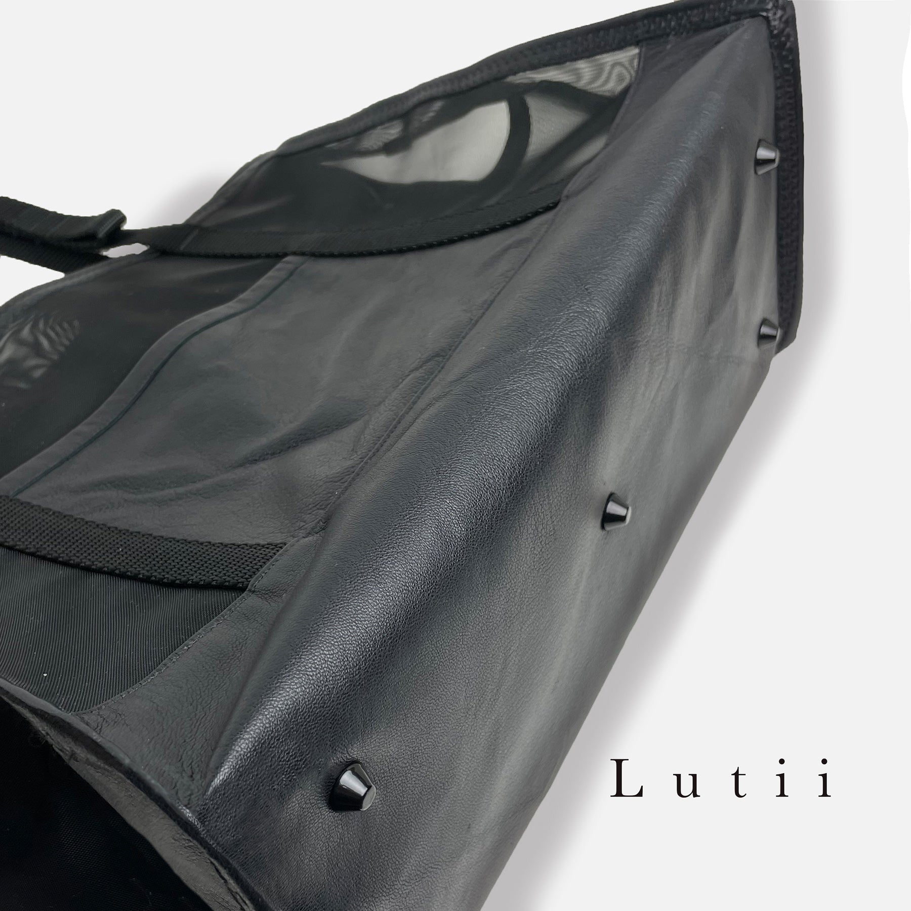 Hermès Black Leather Toutou Pet Carrier
