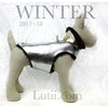 "SILVER RACER"-100% shearling silver metallic handmade winter dog coat - small dog harness, small dog carrier by Lutii pet design