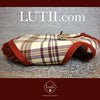 "Plaid Please"-100% wool handmade winter dog coat - small dog harness, small dog carrier by Lutii pet design