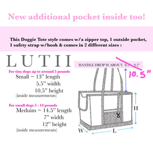 "Summer Wheat" dog carrier, airy, non-overheating, lightweight lace/linen tote. - small dog harness, small dog carrier by Lutii pet design