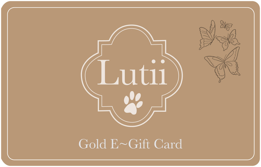 Gold Lutii E-Gift Card - small dog harness, small dog carrier by Lutii pet design