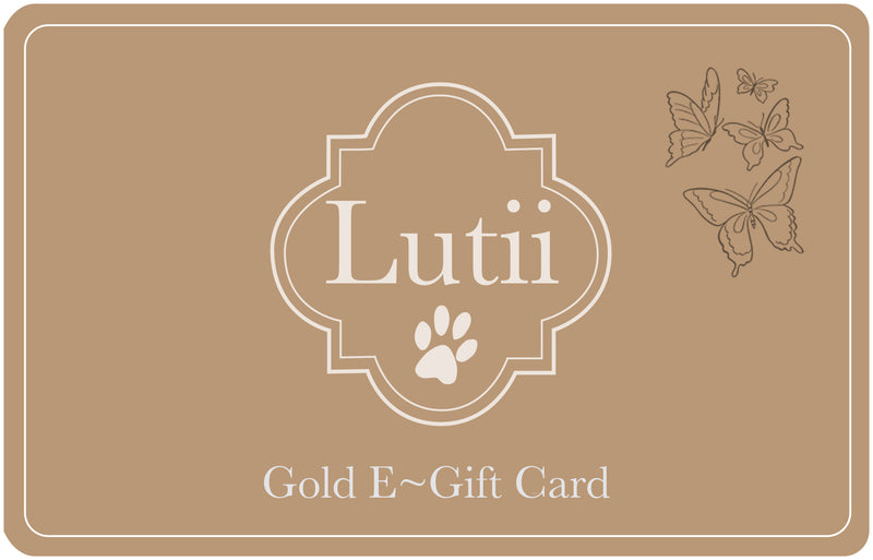 Gold Lutii E-Gift Card - small dog harness, small dog carrier by Lutii pet design