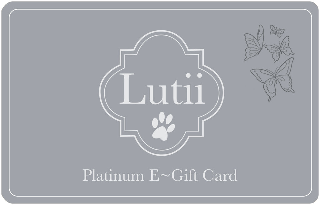 Platinum Lutii E-Gift Card - small dog harness, small dog carrier by Lutii pet design