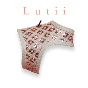 "Starlet"-handmade adjustable lace glitter harness - small dog harness, small dog carrier by Lutii pet design