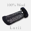 "Salt-n-Pepper"-All 100% wool w/real shearling handmade winter dog coat - small dog harness, small dog carrier by Lutii pet design