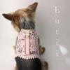 "Baby Pink Victoria"-handmade adjustable lace dog harness - small dog harness, small dog carrier by Lutii pet design